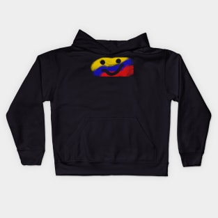 Smile yellow blue red Kids Hoodie